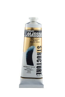 White Smoke Derivan Matisse Structure Acrylic Paint, S2, 75ml, Midnight Blue Acrylic Paints