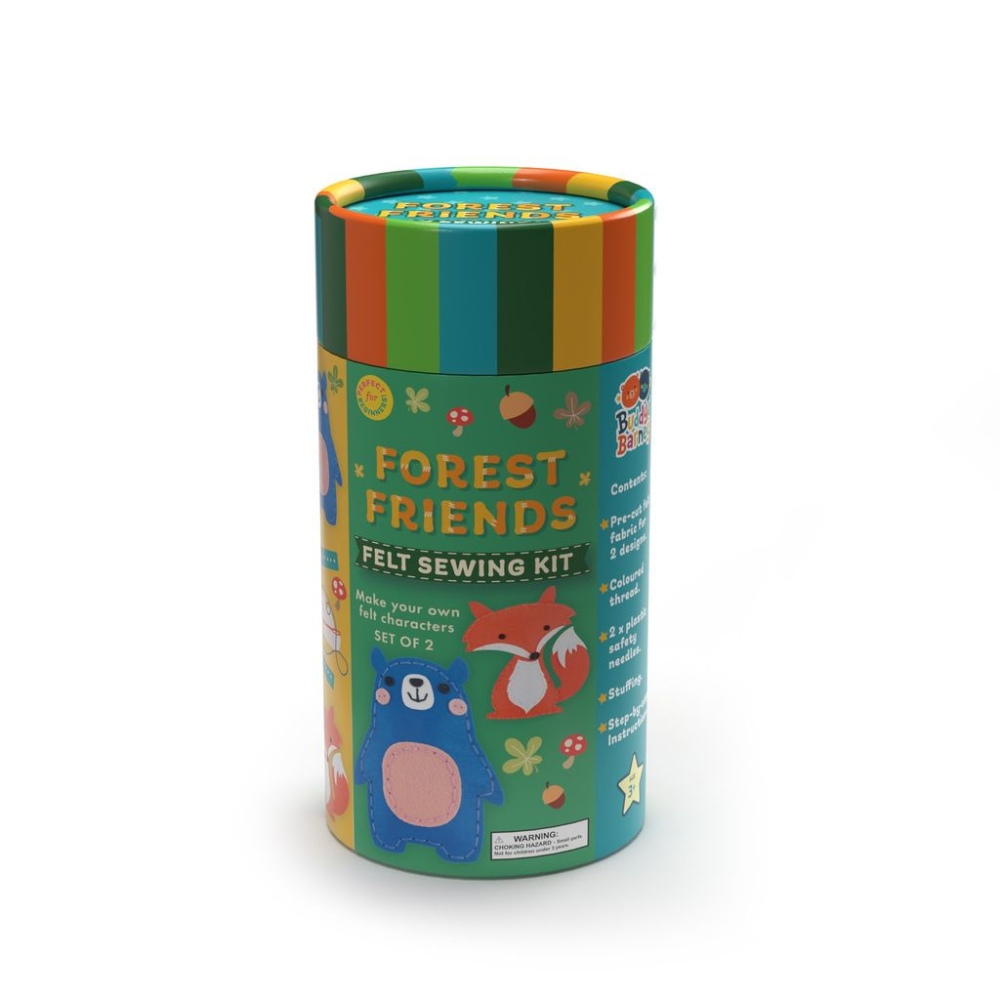 White Smoke Water Magic Drawing Set, Felt Sewing Kit, Forest Friends Bath Time Fun