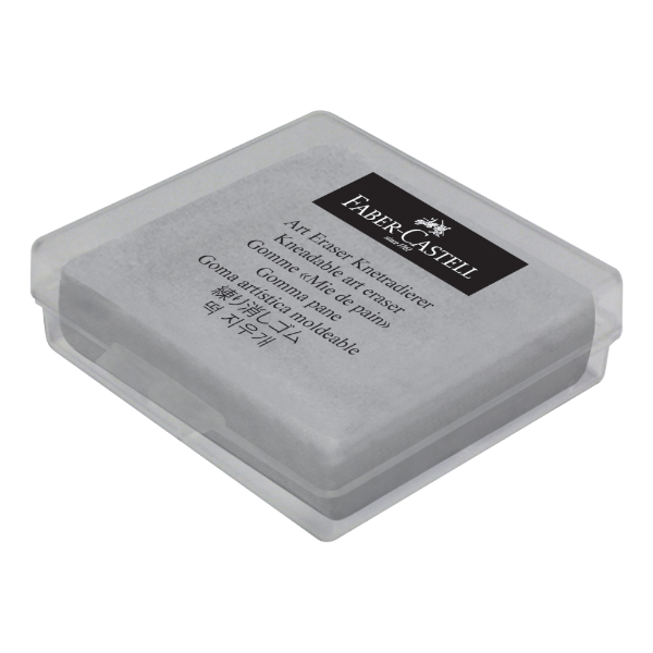 White Smoke Faber-Castell Kneadable Eraser, With Plastic Box, 1Pcs Drawing Accessories