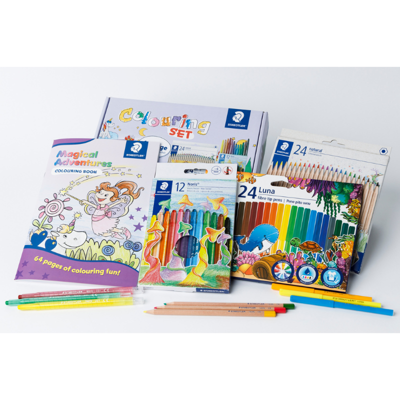 Lavender Staedtler Magical Adventures Colouring Set Kids Colouring Books