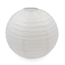 Gray Paper Lantern White 30cm 6Pc Craft Basics
