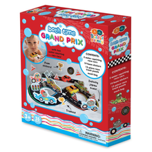 White Smoke Bath Time Racing Car Grand Prix Set Bath Time Fun