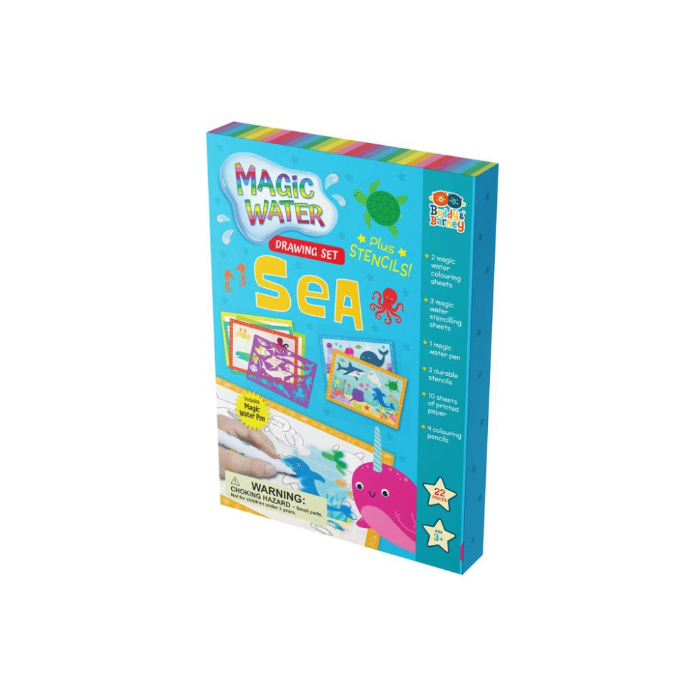 White Smoke Water Magic Drawing Set, Sea Bath Time Fun