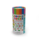 Dark Gray Doodle Docks - Colour Your Own Socks Bath Time Fun