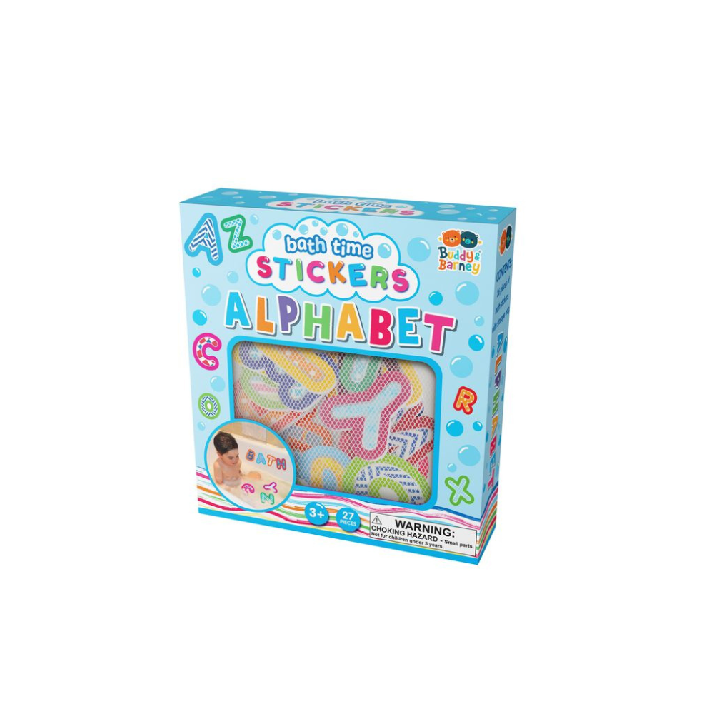White Smoke Bath Time Stickers, Alphabet Bath Time Fun