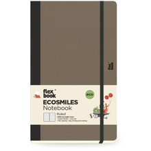 Dim Gray Flexbook Large (13x21cm) Ecosmiles Notebook Ruled  100gsm 192 pages - Coffee Pads