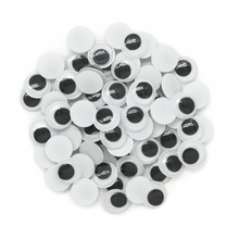 White Smoke Googly Eyes Bulk 13mm 1000Pc Kids Craft Basics