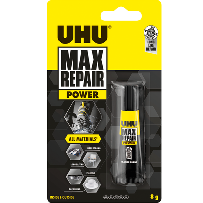 Gold UHU Max Repair Power Glue, 8g Glues