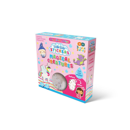White Smoke Colour Chanding Bath Stickers, Magical Creatures Bath Time Fun