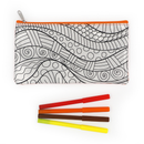 Colour Me DIY Pencil Case Indigenous 1Pc with Markers
