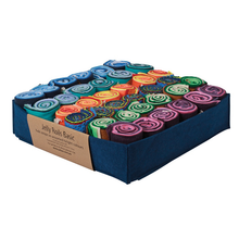 White Smoke Jelly Roll Felt Strips, Assorted Colours, 45cmx10cm, Bulk Tray 216Pk Kids Wood Craft
