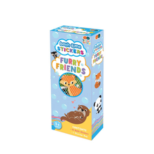 Light Steel Blue Bath Time Stickers, Furry Friends Bath Time Fun