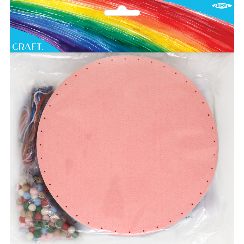 Light Pink Felt Kit Bowls  6Pc Kids Craft Basics