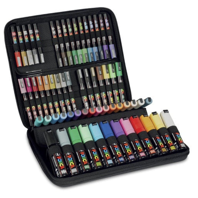 White Smoke Posca 60 marker Large Storage Case Paint Markers