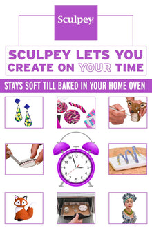 White Smoke Sculpey Souffle Modelling Clay, 1.7oz/ 48g, Magenta Modelling Clay