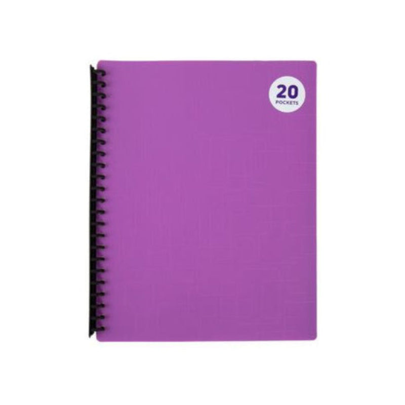 Medium Orchid Dats Display Book PP Cover A4 20Pkt Purple Display Books