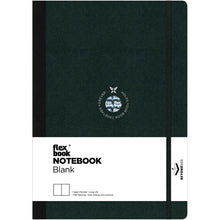 Dark Slate Gray Flexbook X-Large (17x24cm) Global Notebook Blank 85gsm 192 pages - Black/Black Pads