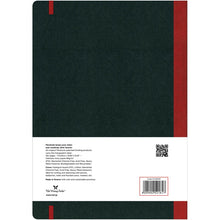 Dark Slate Gray Flexbook X-Large (17x24cm) Global Notebook Blank 85gsm 192 pages - Black/Red Pads