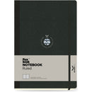 Dark Slate Gray Flexbook X-Large (17x24cm) Global Notebook Ruled 85gsm 192 pages - Black/Black Pads