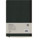 Dark Slate Gray Flexbook X-Large (17x24cm) Global Notebook Ruled 85gsm 192 pages - Black/Black Pads