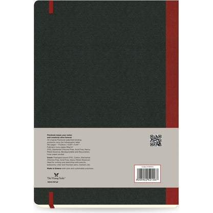 Dark Slate Gray Flexbook X-Large (17x24cm) Global Notebook Ruled 85gsm 192 pages - Black/Red Pads