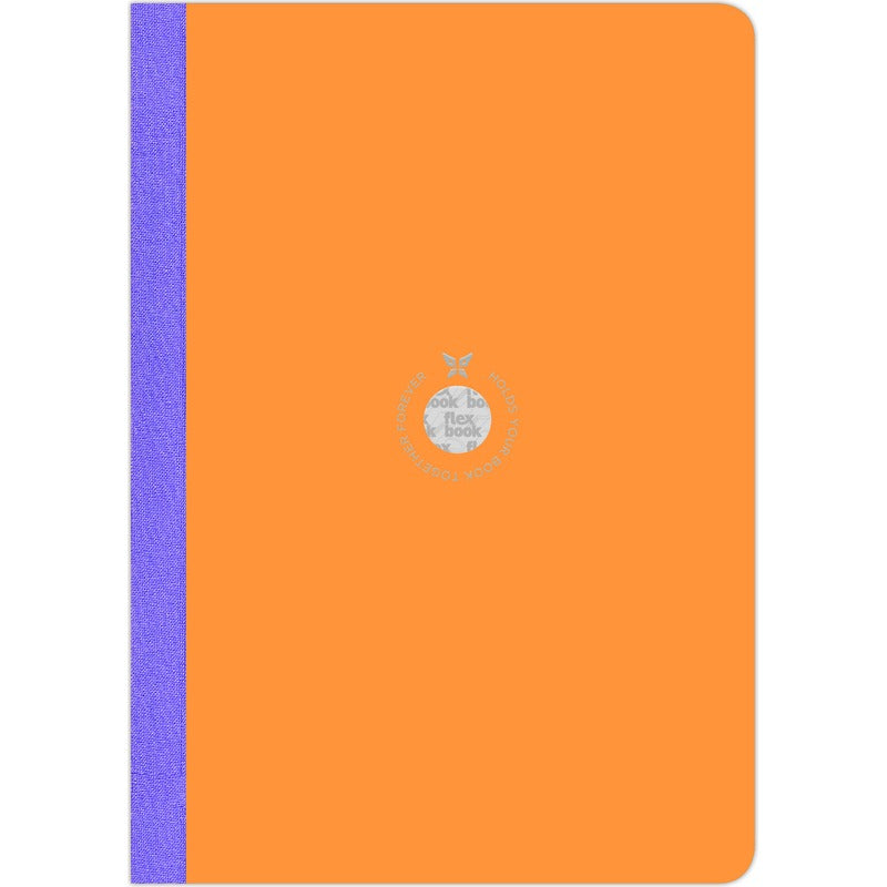 Coral Flexbook X-Large (17x24cm) Smartbook Ruled 70gsm 160 pages - Orange Pads