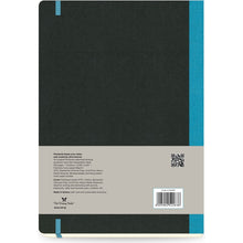 Dark Slate Gray Flexbook X-Large (17x24cm) Global Notebook Ruled 85gsm 192 pages - Black/Turqoise Pads