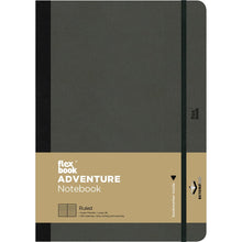 Dark Slate Gray Flexbook X-Large (17x24cm) Adventure Notebook Ruled 80gsm 192 pages - Black Pads