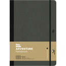 Dark Slate Gray Flexbook X-Large (17x24cm) Adventure Notebook Ruled 80gsm 192 pages - Black Pads