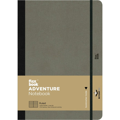 Dim Gray Flexbook X-Large (17x24cm) Adventure Notebook Ruled 80gsm 192 pages - Elephant Pads