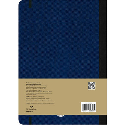 Midnight Blue Flexbook X-Large (17x24cm) Adventure Notebook Ruled 80gsm 192 pages - Royal Blue Pads