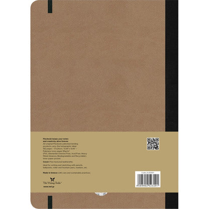 Dim Gray Flexbook X-Large (17x24cm) Adventure Notebook Ruled 80gsm 192 pages - Camel Pads