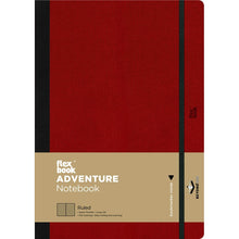 Dark Red Flexbook X-Large (17x24cm) Adventure Notebook Ruled 80gsm 192 pages - Red Pads