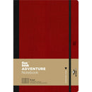 Dark Red Flexbook X-Large (17x24cm) Adventure Notebook Ruled 80gsm 192 pages - Red Pads