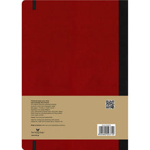 Dark Red Flexbook X-Large (17x24cm) Adventure Notebook Ruled 80gsm 192 pages - Red Pads