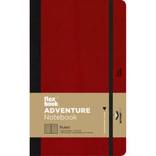 Dark Red Flexbook  Large (13x21cm) Adventure Notebook Ruled 80gsm 192 pages - Red Pads