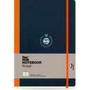 Dark Slate Gray Flexbook X-Large (17x24cm) Global Notebook Ruled 85gsm 192 pages - Black/Orange Pads