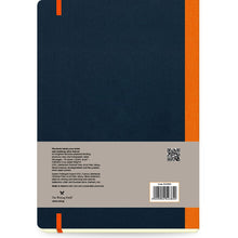 Dark Slate Gray Flexbook X-Large (17x24cm) Global Notebook Ruled 85gsm 192 pages - Black/Orange Pads