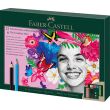 Dark Slate Gray Faber-Castell Polychromos & Pitt Graphite Matt Set, 40pcs Pencils