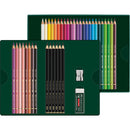 Dark Slate Gray Faber-Castell Polychromos & Pitt Graphite Matt Set, 40pcs Pencils