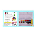 White Smoke I Heart Art Watercolour Paint,  12 set, with Brush Easter