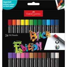 Black Faber-Castell Black Edition Oil Pastels, 24Pk Pencils