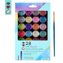 White Smoke I Heart Art Metallic Watercolour Pans, 28 Set Easter