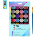 White Smoke I Heart Art Metallic Watercolour Pans, 28 Set Easter