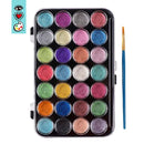 White Smoke I Heart Art Metallic Watercolour Pans, 28 Set Easter