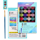 White Smoke I Heart Art Metallic Watercolour Pans, 28 Set Easter