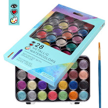 White Smoke I Heart Art Metallic Watercolour Pans, 28 Set Easter
