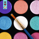 Black I Heart Art Metallic Watercolour Pans, 28 Set Easter