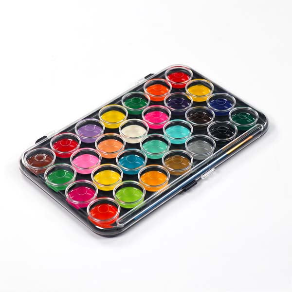 White Smoke I Heart Art Bright Watercolour Pans, 28 Set Easter