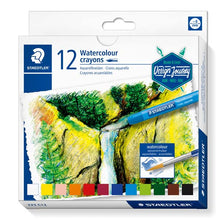 White Smoke Staedtler Watercolour Crayons, Assorted Colours, 12Pk Pastels & Charcoal